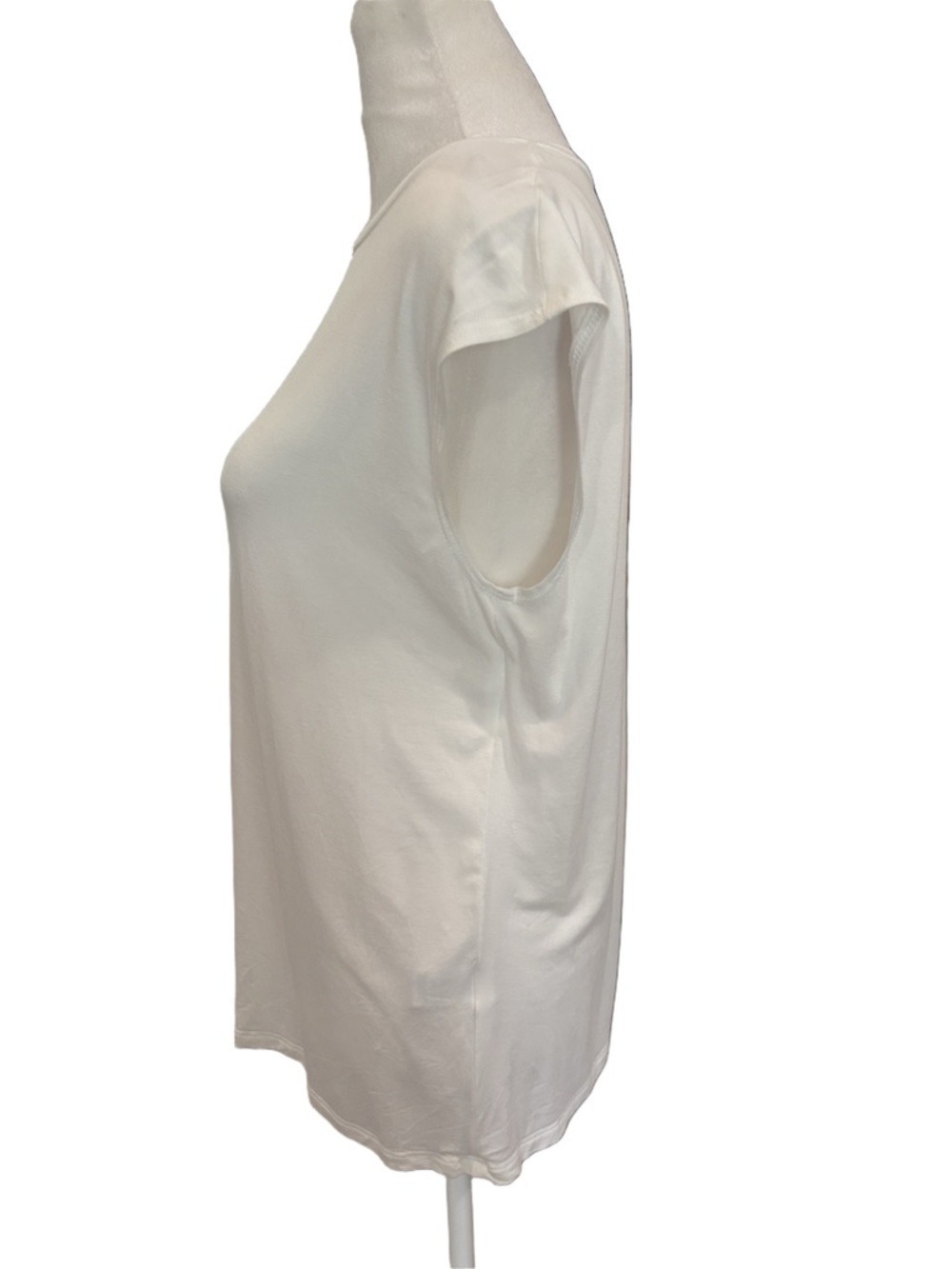 Trina Turk Torme White Knit Top Sleeveless Keyhole Back Size S View 3